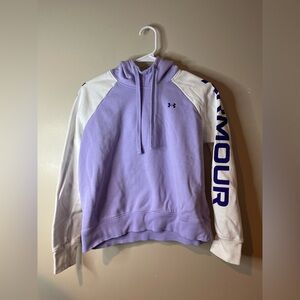 Under Armour Lavender Pullover Fleece Hoodie EUC